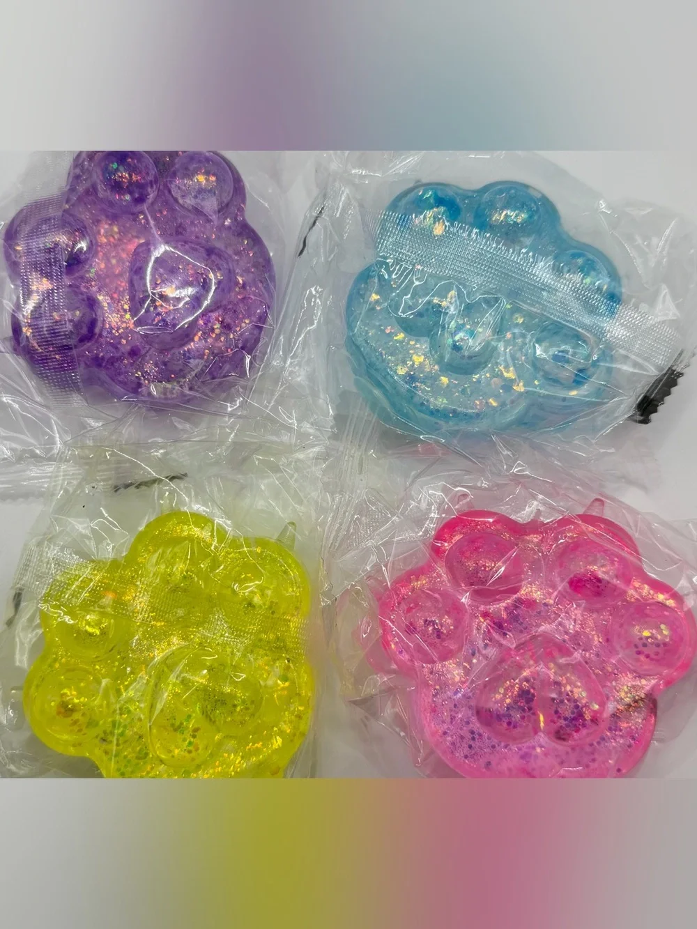Glitter Paw Squishy